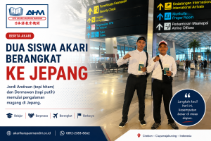 Jordi Andrean dan Dermawan siswa Akari Harapan Mandiri berangkat ke Jepang